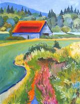 Barn with Red Roof